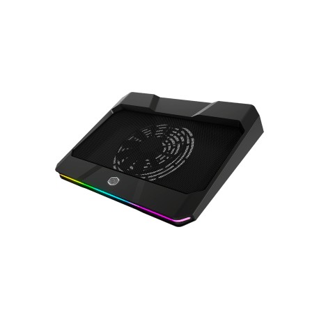 Cooler Master Base Enfriadora Notepal X150 Spectrum para Laptop 17?, 1 Ventilador de 1000RPM, Negro