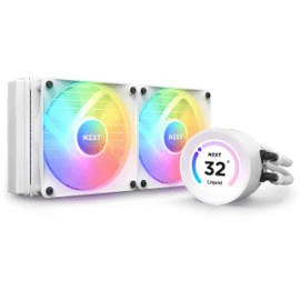 Enfriamiento Liquido NZXT Kraken ELITE 240 RGB WHITE, 240mm, Pantalla 24 Bits , Intel y AMD,RL-KR24E-W1