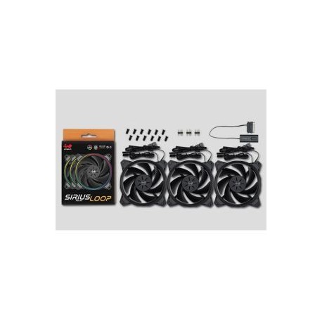 Kit de 3 Ventiladores INWIN Sirius Loop ASL120 ARGB 120mm (PWM) 500~1800 RPM / 27 dB(A) Max.